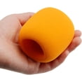 thumbnail image 4 of HUGFEGWE 2Pcs Microphone Cover Foam Mic Cover Handheld Microphone Windscreen Mic Foam Filter Cover Orange for Karaoke DJ, KTV Broadcasting CJB91-111745, 4 of 8