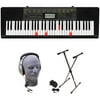Casio LK-265 PPK 61-Key Premium Lighted Keyboard Pack with Stand, Headphones & Power Supply