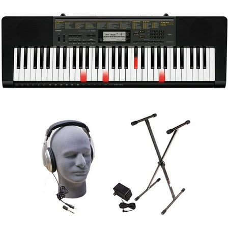 Casio LK-265 PPK 61-Key Premium Lighted Keyboard Pack with Stand, Headphones & Power