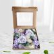 thumbnail image 5 of Caja de flores artificiales, bricolaje morado, con tallos, flor , para adornos de decoración de de pasteles caseros Soledad Estuche Flores, 5 of 10