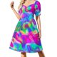 thumbnail image 2 of Adaptadores de 45 RPM para música retro de pop art, vestido de manga corta para DJ, vestido vintage., 2 of 7