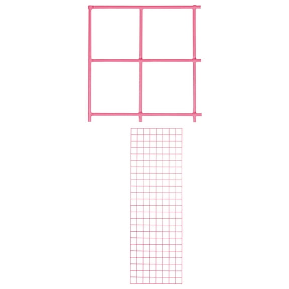 SSWBasics Hot Pink Grid Wall Panel - 2 x 6 Foot Wire Grid Panel - Sturdy Gridwall Panel with 3'' Center Spacing - Ideal for Retail Displays and Home Organization