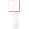 2 x 6 foot Hot Pink Wire Grid Panel - Spaced 3" on Center