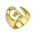 thumbnail image 1 of CUITING Fashion Adjustable Initial Alphabet Letter A-Z Ring Finger Rings Women Jewellery-Silver C, 1 of 9