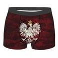thumbnail image 3 of Poland Vintage Coat Of Arms Underwear Men Breathbale Polska Polish Eagle Boxer Briefs Shorts Panties Soft Underpants For Homme, 3 of 7