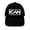 Black, variant on Adult 3D Embroidered Logo Cotton Cap - White