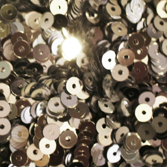 Silver Sequins 4mm Shiny Metallic Made in USA