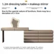 thumbnail image 1 of Tocador de tocador de lujo moderno japonés, armario de almacenamiento para mujer, tocador con cajón, muebles modernos de moda Penteadeira para mujer, 1 of 4