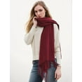 thumbnail image 3 of Bufanda de viaje Novawo Thick Pashmina de lana para mujer, 3 of 6