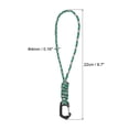 thumbnail image 2 of Uxcell Badge Lanyard 8.6 Inch, Necklace Keychain Cord Metal Clasp Hook Ring Strap for Keys, Camo Green, 2 of 5
