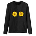 thumbnail image 4 of Pompotops T-shirt à Manches Longues Col Rond et Imprimé Femme, 4 of 5