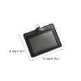 thumbnail image 4 of Inteprter 10 piezas de portatarjetas de identificación, suministros de oficina de negocios, funda protectora informal de colores, funda para tarjetas de Carpetas de archivos Horizontal/Negro, 4 of 6