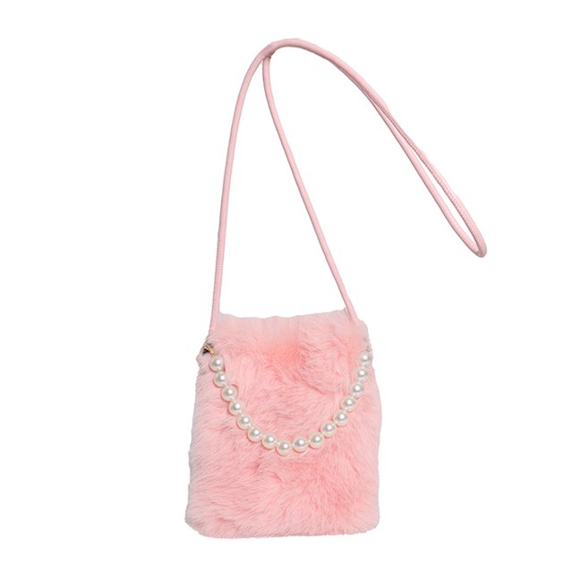 Bolso Mano Con Cadena Perlas Piel Sintética para Mujer Hombro Fiesta