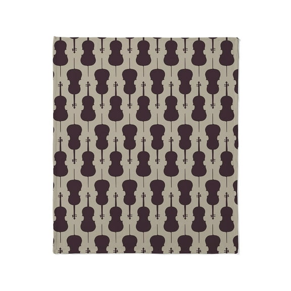 CafePress - Cello Pattern Throw Blanket - Soft Fleece Throw Blanket, 50"x60" for All Ages
