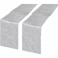 thumbnail image 1 of 2 Pz  Caminos De Mesa Con Lentejuelas Plateado, 1 of 5