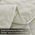 thumbnail image 5 of PiccoCasa 100% Polyester, All-season Down Quilted Comforter Set Pale, Gray, King(102"x 90"), 5 of 7
