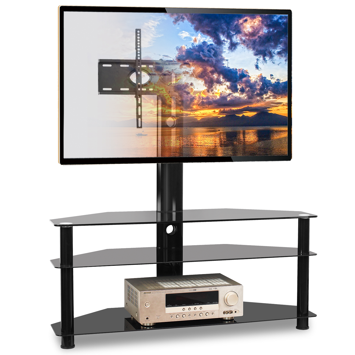Modern Entertainment Center with TV Mount TV Stand with Mount for TVs
