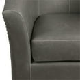 thumbnail image 6 of Pemberly Row 17.5" Bonded Leather Swivel Chair in Gray Finish, 6 of 7