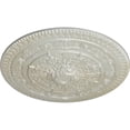 thumbnail image 3 of 37 1/2"OD x 3 3/8"P Naple Ceiling Medallion (Fits Canopies up to 3 3/8"), Hand-Painted Flash Blue, 3 of 5