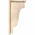 thumbnail image 3 of 5 1/2"W x 12"D x 24"H Newport Smooth Corbel w/Backplate, Douglas Fir, 3 of 9