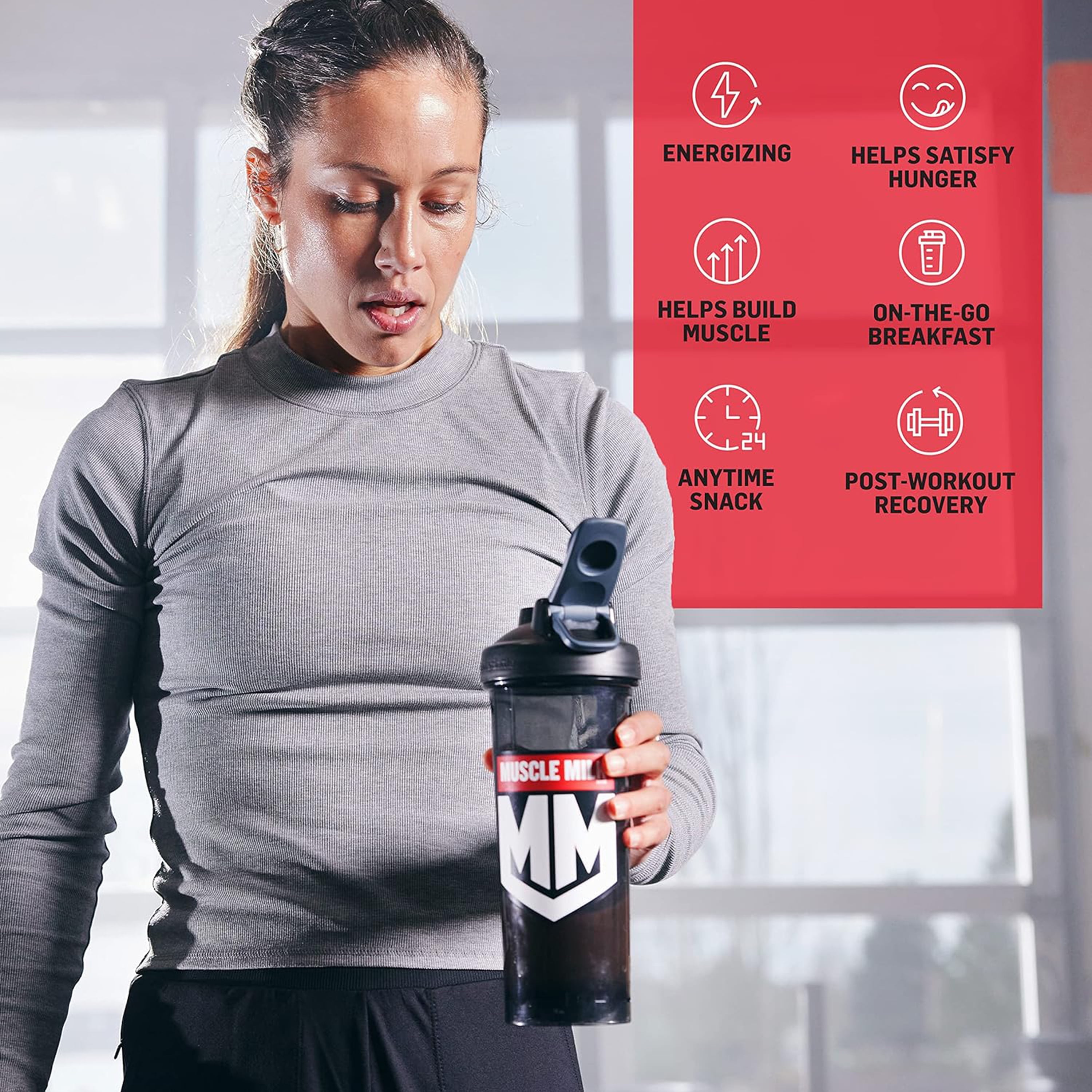 Muscle Milk Protein Powder, Strawberries 'n Creme, 4.94 Pound Canister