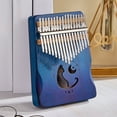 thumbnail image 1 of Instrumento musical Kalimba portátil de madera Mini Kalimba de 17 teclas para amantes de la música, 1 of 8