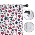 thumbnail image 4 of Blackout Kids Curtains,Red White Blue Baseballs and Stars Pattern Childrens Insulated Curtains Set Of 2,Bedroom Essentials,Toddler Room Decor 52"x63", 4 of 5