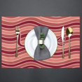 thumbnail image 3 of Placemats Set of 6 Curve Love Fabric Placemats Square Placemat for Kitchen Table Heat Resistant, Easy to Clean Table Placemats 12x18 Inch, 3 of 5