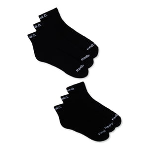 Reebok Men's Performance Cotton Blend Quarter Socks 6-Pack