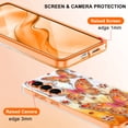 thumbnail image 6 of CASEFIV for Samsung Galaxy S26 Plus Case,Cute Butterfly Pattern Magnetic Phone Cover Translucent Slim Protective Case for Women Girls,Orange Butterfly, 6 of 8
