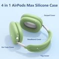 thumbnail image 4 of Funda de Silicona 4 en 1 Ensfomte para AirPods Max 2024 Verde, 4 of 6