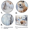 thumbnail image 3 of Designart "Deer Winters Beauty II" Animals Floater Framed Canvas Print, 3 of 7