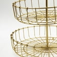 thumbnail image 2 of Wosthever Práctica bandeja de metal para servir, cesta de almacenamiento de frutas fácil de limpiar que ahorra espacio, cesta de frutas de 2 Almacenamiento y organización del hogar, 2 of 6