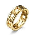 thumbnail image 5 of Xinyolin Cuban Link Hip Hop Men Women Cool Bright Luster Ring - Jewelry Gifts, 5 of 8