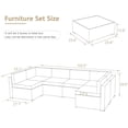thumbnail image 2 of YODOLLA 7-Piece Patio Furniture w/ Protection Cover, Outdoor Sectional Sofa Couch w/ Coffee Table, Patio Conversation Set in Brown Wicker& Red Cushions, 2 of 8