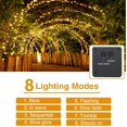 thumbnail image 3 of Guirnaldas de luces solares, 26M 240 LED Luz solar impermeable para exteriores, adecuada para jardín, patio, hogar, árbol de Navidad, decoración de fiesta, blanco cálido, 3 of 5