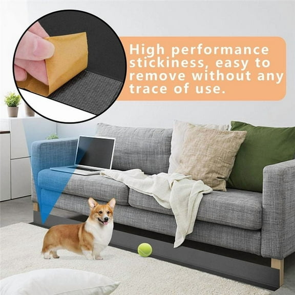 Under Couch Blocker, Thicker Under Sofa Furniture Blocker - Stop Things Going Under Sofa Couch or Bed, Easy to Install,A