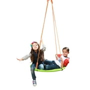 Platports Backyard Round Tree Swing - Kids Swing Sets for Backyard, Spinner Saucer Swing, (30 inches)