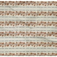 thumbnail image 4 of oneOone Cotton Poplin Twill Rust Brown Fabric Stripe & Leaves Artistic Dress Material Fabric Print Fabric By The Yard 56 Inch Wide, 4 of 4