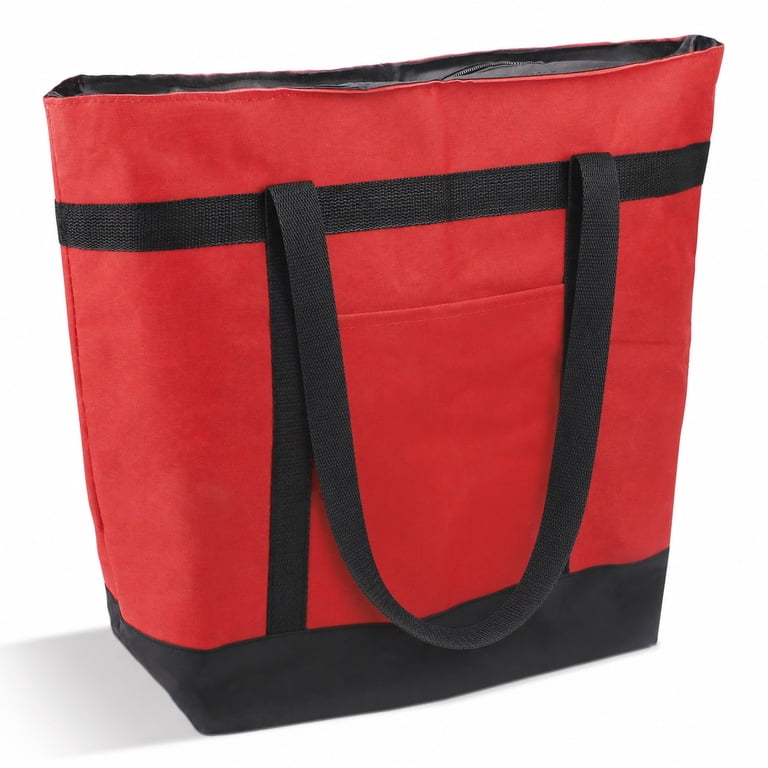 TSV Insulated Cooler Tote Bag, 39L Capacity, Red photo 1