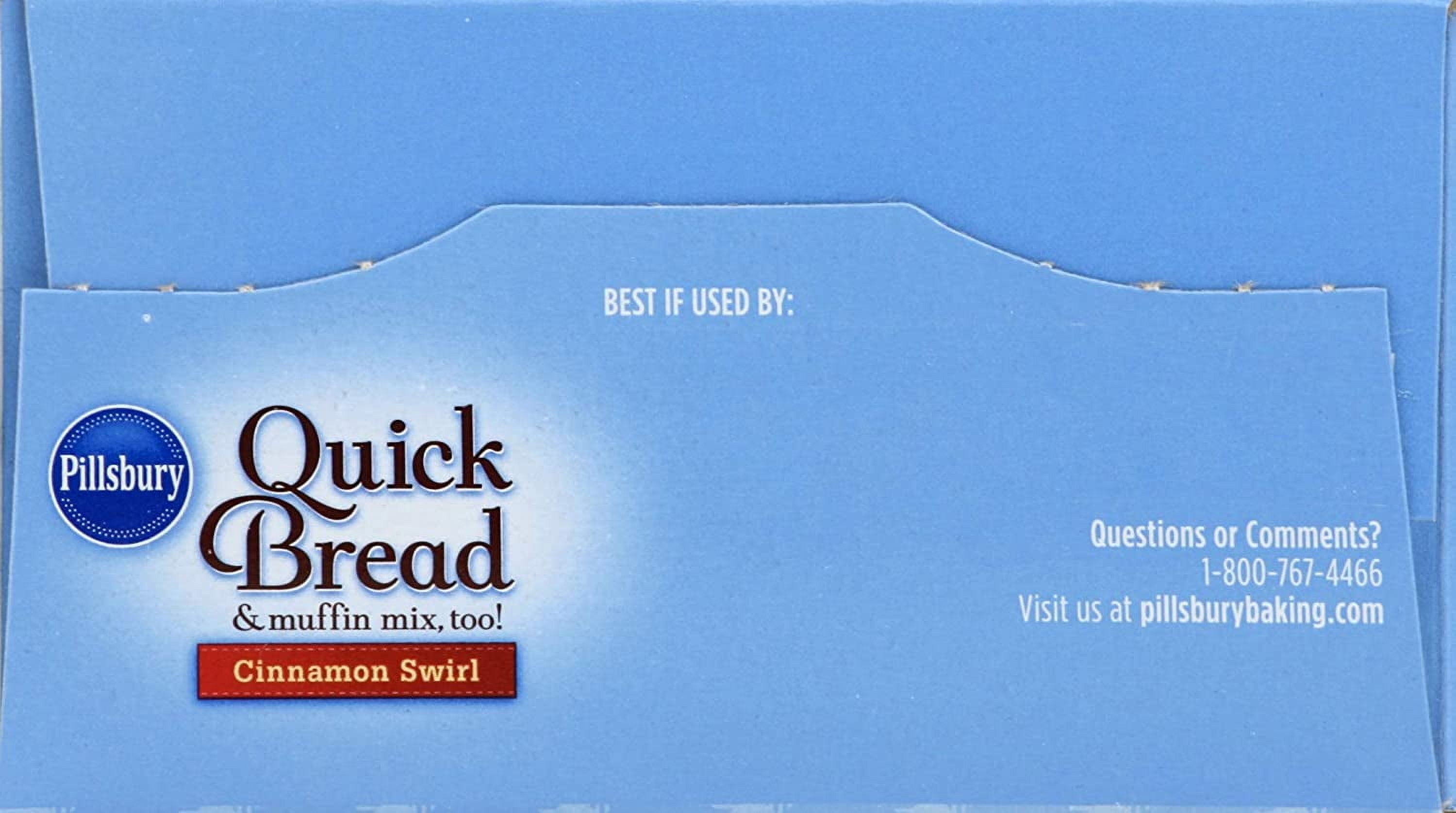 (3 pack) Pillsbury Quick Bread Cinnamon Swirl Bread and Muffin Baking Mix 17.4 OZ Box