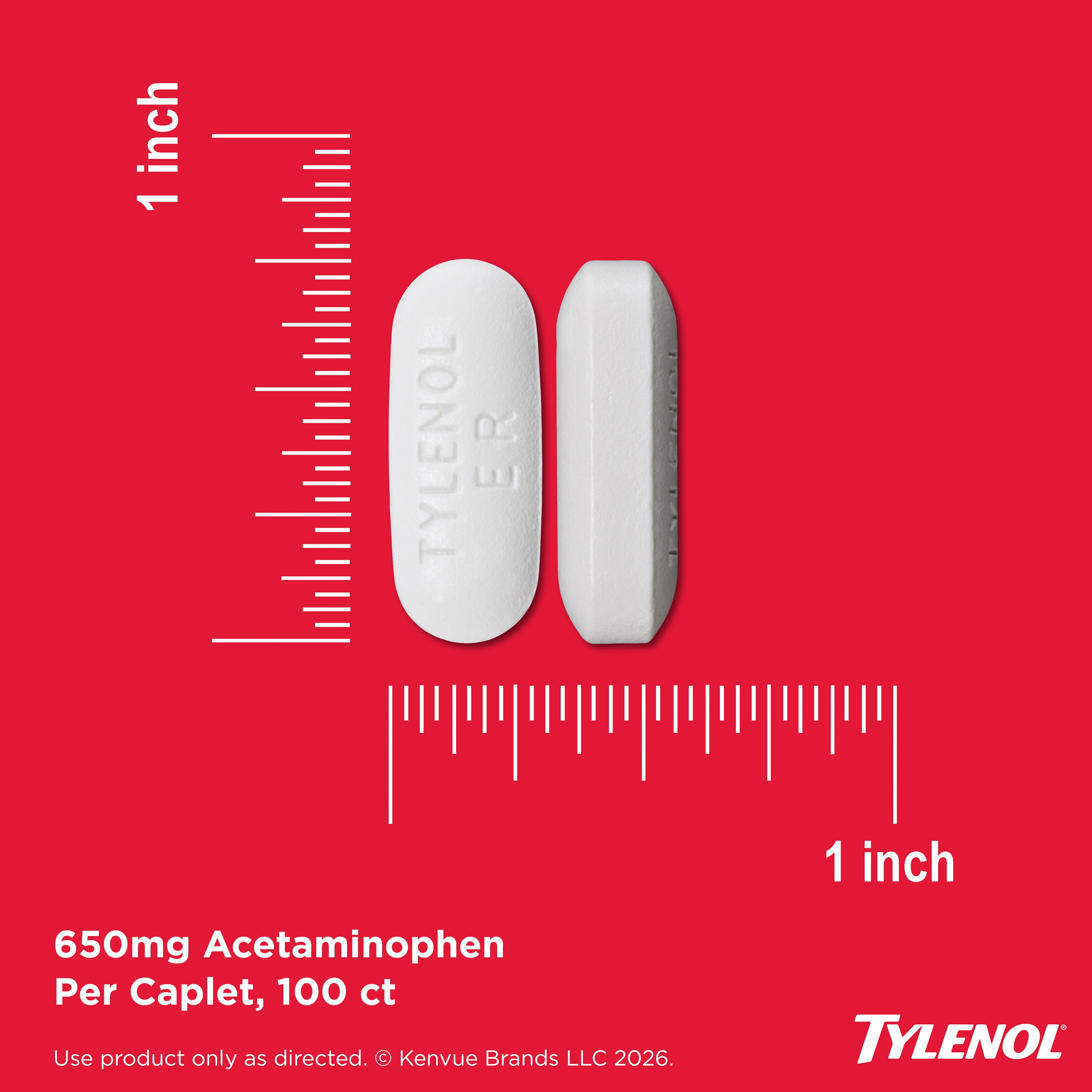 Tylenol 8 Hour Arthritis for Fast Pain Relief, Acetaminophen 650 mg Extended Release, 225 Count