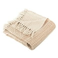 thumbnail image 5 of SAFAVIEH Becks Striped Throw with Fringe, 60" x 72", Beige/Copper, 5 of 5