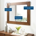 thumbnail image 3 of Kali Wall Mirror Walnut, 3 of 4