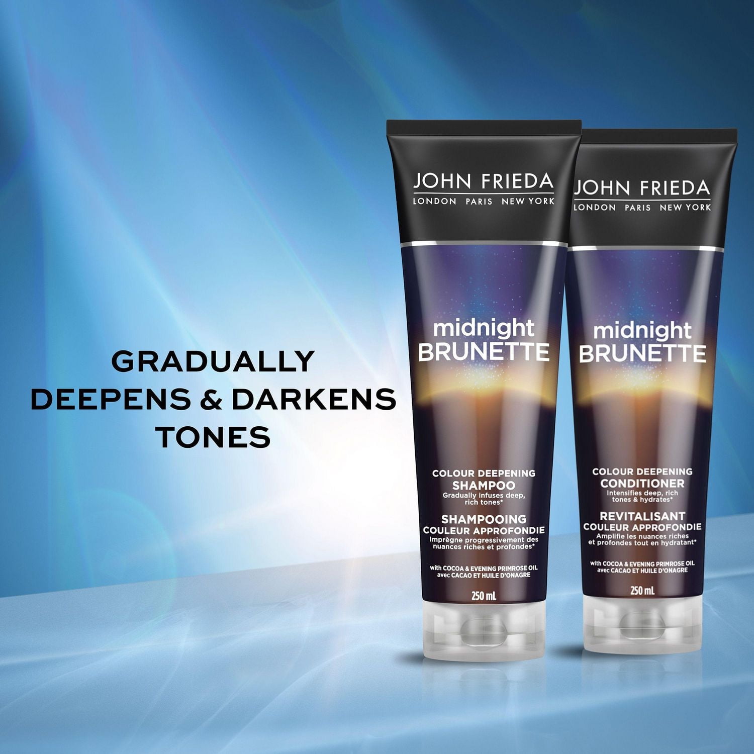 Shampooing Midnight Brunette Couleur Approfondie de John Frieda 250 mL