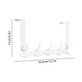thumbnail image 3 of Cinvoph Over The Door Hooks Folding Door Hanger 10 Coat Hook Clothes Rack Sturdy Stainless steel Hook for Bathroom, Bedroom，Kitchen, White, 3 of 6