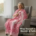 thumbnail image 3 of Cozy Mary Blanket Soft Floral Print Blanket Warm Flannel Prayer Throw For Mom Grandma Birthday Throw Blankets Full Size Blankets for Bed up Throw Blanket Bohemian Throw Blankets for Bed Pot Blanket, 3 of 7