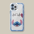 thumbnail image 3 of Funda de teléfono de dibujos animados de Disney Stitch para Apple iPhone 13 14 16 Pro Max XS SE XR 15 11 Pro 12 Mini X 8 Plus, funda suave transparente, 3 of 5
