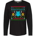 thumbnail image 3 of Inktastic I Want a Hippopotamus for Christmas Cute Ugly Sweater Long Sleeve T-Shirt, 3 of 5