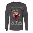 thumbnail image 2 of Wild Bobby Merry Blitzmas, Football Christmas Sweater Design | Holiday Unisex Men Long Sleeve Shirt, 2 of 5